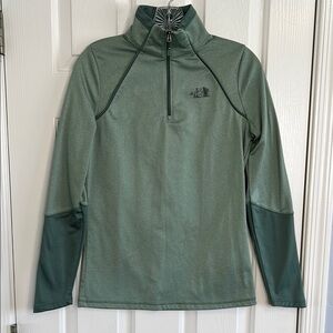 The North Face Women’s Canyonlands 1/4 Zip fleece pullover size small green